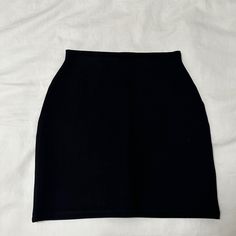 Never Worn, Took Off The Tag Though Fitted Black Pencil Skirt For Winter, Black Pencil Mini Skirt For Winter, Black Mini Pencil Skirt With Lining, Black Fitted Skort, Black Fitted Skort For Winter, Classic High Waist Black Mini Skirt, Classic High-waisted Black Skirt, Classic Black High-waisted Skirt, Classic Black High Waist Skirt