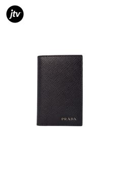 This Prada saffiano bifold vertical card holder, with its six credit cards slots and two bill slots,��is the perfect wallet to hold your essentials. Its compact frame and light weight make it easy to slip in��and out of your pocket.      Model: 2MC101  Black Saffiano leather  Metal Prada logo    Smooth black leather interior  Six credit card slots��  Two Bill��compartments  Measurements: 2.75" x 0.20"5 x 4.25" (LWH)  Includes Authenticity Cards and Prada Box��  Made in Italy Designer Trifold Wallet With Rfid Blocking For Business, Saffiano Leather Business Wallet, Rectangular Saffiano Leather Business Wallet, Modern Saffiano Leather Rectangular Wallet, Modern Rectangular Saffiano Leather Wallets, Business Wallets With Card Slots In Saffiano Leather, Classic Saffiano Leather Wallet With Rfid Blocking, Business Saffiano Leather Wallet With Card Slots, Classic Saffiano Leather Wallets With Rfid Blocking