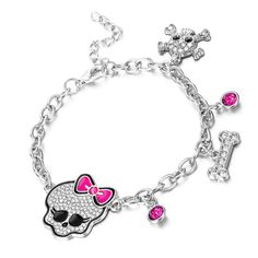 45837157695747 Girly Punk, Skull Woman, Hello Kitty Room Decor, Hello Kitty Rooms, Edgy Jewelry, Y2k Accessories, Woman Jewelry, Y2k Jewelry, Pink Skull