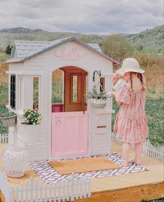 Pink Playhouse Makeover, Playhouse Makeover Interior, Playhouse Transformation, Cubby Makeover, Little Tikes Playhouse Makeover, Kids Playhouse Makeover, Playhouse Remodel, Little Tikes Makeover, Toy Makeover