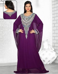 Mashallah! ❤️ Ravishing Embroidered Kaftan Style Dresses👗 Shop latest Kaftan which are made up from best quality fabrics with latest styles from our large collections at https://bit.ly/3eafqPe Shop Now : https://bit.ly/3LtM7pO Buy online @ $114.95 #arabianclothingstore #middleeasternclothingforwomen #eveningwearkaftans #middleeastdress #middleeasternkaftans #arabdresses #cheapkaftandress #arabfemaleclothing #arabicclothingbrand #kaftanoutfits #kaftandressesforcheap #kaftandresscheap #kaftan Luxury Purple Traditional Kaftan, Traditional Luxury Purple Kaftan, Luxury Traditional Purple Kaftan, Luxury Long Purple Kaftan, Embroidered Hijab, Crystals Decor, Kaftan Style Dresses, Hand Beads, Arabic Clothing