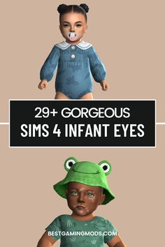 Want your Sims’ newborns to have the cutest little sparkle in their eyes? This list of 29 perfect Sims 4 infant eyes is exactly what you need! ✨ I found some adorable options that make their eyes look so lively and sweet—perfect for capturing those precious baby moments. There are even some great eye colors for black infant skin tones and realistic details that work beautifully with skin blends. Now my Sims’ little ones look even more precious, and I can’t get enough of them! 👶 #Sims4InfantEyes #Sims4NewbornCC #Sims4BabyMods Sims 4 Infant Eyes, Sims 4 Infant, Infant Cc, My Sims, 4 Baby, Best Sims, Maxis Match, Sims Resource, Cuteness Overload