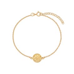 Beautiful medallion coin bracelet, versatile to complement any style. Material 925 Sterling Silver. Nickel free. Suitable for sensitive skin. Quantity & Measurement One coin bracelet Pendant - Disc 10mm diameter Adjustable length: 7 inches + 1 inches Closure: Round spring clasp * Bracelet for layering purposes only. Sold separately. Nickel-free Coin-shaped Bracelets As Gifts, Elegant Bracelet With Coin Pendant As Gift, Elegant Bracelets With Coin Pendant For Gift, Elegant Coin Pendant Bracelet As Gift, Disc Bracelet, Bracelet Pendant, Coin Bracelet, One Coin, Clasp Bracelet