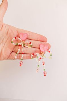 I am soooooo obsessed with these pink beads!! This fully beaded dangle is made with 925 sterling silver posts, and is the girliest statement earring! Coming in at 2.6 inches in length, she is INSANELY lightweight, so you'll have no problem getting through the day with these in! And of course they are hypoallergenic, so they are suitable for even the most sensitive of ears! This is truly a staple piece for Valentine's Day!