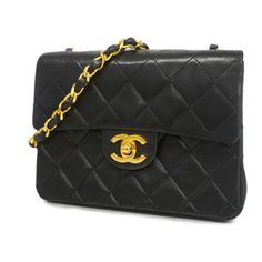 Used Auth Chanel Mini Matelasse Single Chain Women's Leather Shoulder Bag Black (Sku: Gzzjll) === General === Brand : Chanel Model : Mini Matelasse Single Chain === Design === Type : Shoulder Bag Material : Leather Leather/Fur Type : Lambskin Color : Black Hardware Color : Gold Closure : Flap, Turn Lock Inner Pocket : Open Pocket 1, Zipper Pocket 1 Outer Pocket : Open Pocket 1 Gender : Women === Size === Size (Hxwxd) : 13cm X 17.5cm X 6cm / 5.11'' X 6.88'' X 2.36'' Strap Length : 108cm / 42.51'' Chanel Mini, Chanel Model, Accessories Box, Chain Design, Shoulder Bag Black, Black Hardware, Chanel Bag, Leather Shoulder Bag, Luxury Branding