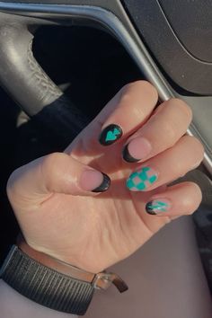 #nails #western #punchy #acrylic Western Checkered Nails, Western Beach Nails, Western Fall Nail Ideas, Western Nail Art Turquoise, Cute Nails Western, Simple Western Nails Short, Western Winter Nails, Nails Acrylic Western, Western Nails Short