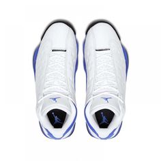 The Air Jordan 13 Retro ‘Hyper Royal’ takes inspiration from Quentin Richardson’s 2010 Air Jordan 13 Player Exclusive colorway. It features a white full-grain leather upper with Hyper Royal suede that wraps around the midsole and heel, and a black rubber outsole. New Air Jordans, Jordan 1 Iridescent, Air Jordan Travis Scott, Jordan 1 Milan, Air Jordan 1 Obsidian, Jordan Travis Scott, Jordan 1 Obsidian, Air Jordan 1 Chicago, Jordan 1 Blue