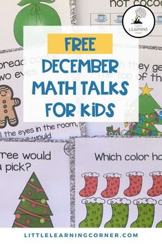 free december math talks for kids