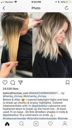 Belliage Hair, Ash Blonde Hair Balayage, Blond Hairstyles, Bleach Blonde Hair, Ombre Hair Blonde, Pinterest Hair, Balayage Hair Blonde, Brown Blonde Hair