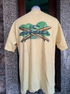 "Vintage Oneill Santa Cruz California Surf / Surfing T shirt item condition : pre owned (used ) Condition : please see picture Size in tag : L tag  : measurement chest (Pit to pit ) 21.5\" Length 29 \" shipping : world wide Standard shipping : 14 - 30 days Express : 5-10 days I can do bundle/combined shipping add USD 5 shipping for each additional items" Trash Chute, Surf T Shirts, Santa Cruz Shirt, Santa Cruz California, California Surf, Surf Tshirt, Vintage Surf, Mens Graphic Tee, Picture Sizes