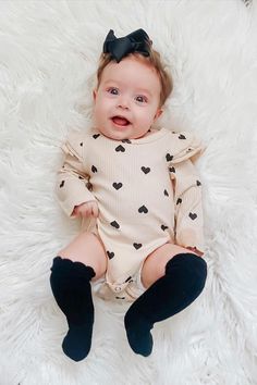 This Valentines day, get your baby girl the cutest romper ever😍 With amazingly soft ribbed fabric, and tiny hearts all over, its the cutest outfit to wear the day of, and many days after!❤️ Vanilla Color, Modern Heart, Adorable Babies, Birthday Card Printable, Valentine's Day Outfit, Cute Rompers, Card Printable, Inspiration For Kids