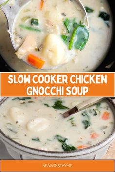 this slow cooker chicken gnocchi soup is the best way to use it