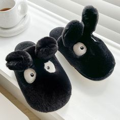 Winter Rabbit Cotton Slippers Women Plush Keep Warm Comfortable Woman Slippers Winter Rabbit, Woman Slippers, Fuzzy Slides, Slippers Cute, Bunny Slippers, Cartoon Dragon, Plush Slippers, Slides Slippers, Cute House