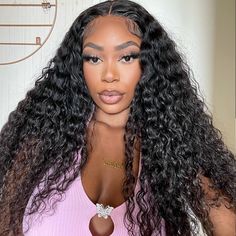 Wear Go Glueless Wig Water Wave Glueless Preplucked Human Wigs Ready To Go 180% Pre Cut Lace Easy Natural Hair Wigs, Human Wigs, Glueless Wig, Wig Making, Water Waves, Curly Wigs, Hd Lace, Lace Wig, Lace Frontal