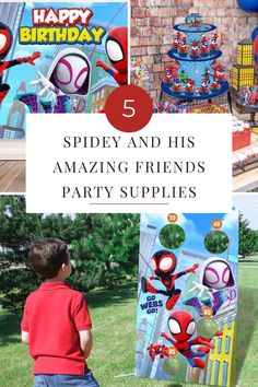 Calling web-slinging, crime-fighting party people! Get your spider senses tingling and check out these 5 must-have Spidey and His Amazing Friends party supplies. From napkins to centerpieces, these essentials will make your party swing-tastic! Spidey And His Amazing Friends Activities, Amazing Spiderman Birthday Party, Spidey Friends Party, Team Spidy Birthday, Spider Themed Birthday Party, Spidey And His Amazing Friends Birthday Party Decorations, Spidey And His Amazing Friends Birthday Party Food, Spidey And Friends Trunk Or Treat, Spiderman Party Activities