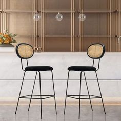 Black Counters, Bar Stools With Backs, Stools With Backs, Counter Height Bar, Wood Bar Stools, Counter Height Bar Stools, Counter Height Stools, Kitchen Stools, Velvet Upholstery