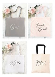 These floral totes are the perfect gifts for the girls and functional bags for all of your wedding season outings. Each tote can be personalized with a single floral monogrammed initial of choice! NO OTHER ITEMS ARE INCLUDED. PRINT IS ONE SIDED. DETAILS: Material: These lightweight canvas tote bags are made of 100% cotton. Size: 15"W x 16"H Personalized White Bags For Shopping, Customizable Pink Bag For Shopping, Customizable Pink Shopping Bag, Bachelorette Sunglasses, Buy Makeup, Bridesmaid Gift Bags, Holiday Gift Bag, Monogram Tote Bags, Peach Blush