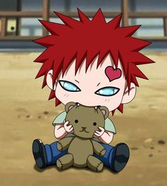 an anime character with red hair holding a teddy bear and the caption reads tattoo idea 1 headband around thigh sound village or village hidden in the left