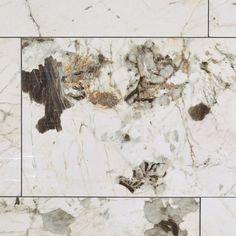 marble tiles with brown and white designs on them