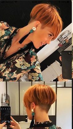 Short Red Hair, Hairstyles For, Short Hair Undercut, Blonde Pixie Haircut, Haircut Hairstyle, Cute Hairstyles For Short Hair, Undercut Hairstyles, Short Haircut, Hair Haircut