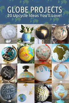 globe projects for kids and adults to make them look like they're going on vacation