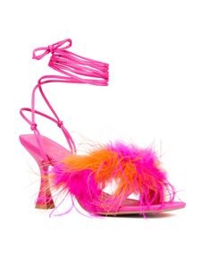 in stock Feather Sandals, Feather Heels, Georgia Dress, Wide Width Sandals, Kitten Heel Sandals, Faux Leather Heels, Platform Espadrilles, Special Occasion Outfits, Chunky Heels Sandals