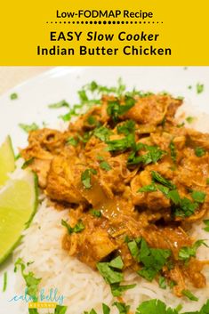 Slow Cooker Indian, Fodmap Slow Cooker, Indian Butter Chicken Recipe, Butter Chicken Recipe Indian