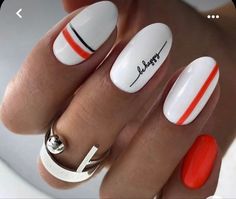 Nail Master, Manicure Nail Designs, Cute Gel Nails, Nail Envy, Polish Colors, White Nail, Summer Acrylic Nails, Nail Studio, Fire Nails