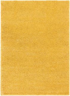 a yellow area rug is shown in the middle of a white background with an orange border