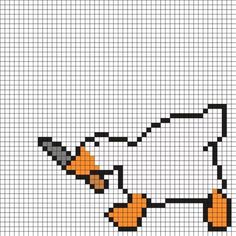 a cross stitch pattern with an orange and black cat on it's head,