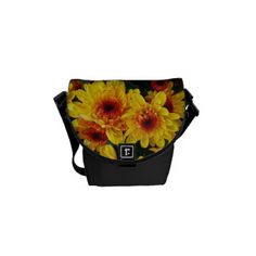 Mini curing ashes external pressure, Bag Messenger Bag,Sunflowers,yellow flowers, Yellow Flowers