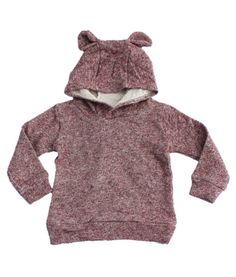 Keep your toddler warm in our fun Bear Eared Hoodie! #baby #toddler #kidsfashion #playsuit Hoodie Fabric, Toddler Kids, Playsuit, Boy Fashion