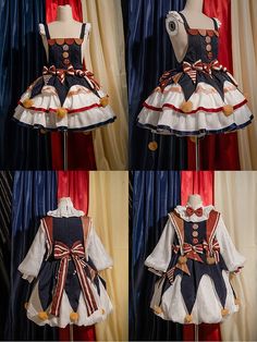 Circus Outfits, Magical Girl Outfit, Magic Clothes, Out Of Service, Fashion Design Drawings, Funky Fashion, Fantasy Dress, Sweet Lolita