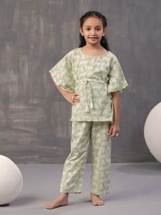 Kids cotton kaftan set || Comfortable Printed Night Suit for kids.p Cozy Kids Night Suit - Perfect for Sweet Dreams Ensure your little one sleeps in comfort and style with our Cozy Kids Night Suit. Crafted from soft, breathable fabric, this night suit is gentle on sensitive skin and perfect for a restful night's sleep. The adorable design features fun patterns and vibrant colors that kids will love, making bedtime something to look forward to. Features: Soft & Breathable Material: Made from high-quality cotton/polyester blend, providing ultimate comfort. Adorable Design: Fun prints and cheerful colors that make bedtime exciting. Easy to Wear: Simple pull-on design with elastic waistband for a snug fit. Durable & Easy Care: Machine washable for convenience and longevity. Perfect for All Sea Cotton Matching Sets For Bedtime, Cotton Matching Sleep Sets, Matching Cotton Sleep Sets, Matching Cotton Sleepwear Sets, Cotton Short Sleeve Pant Set For Loungewear, Cotton Bedtime Matching Sets, Short Sleeve Cotton Pant Set For Loungewear, Cotton Short Sleeve Loungewear Pant Set, Cotton Bedtime Sets