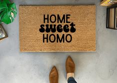 pride doormats - Home Sweet Homo Funny Doormat Cute Doormats, Gift For Newlyweds, Layered Rugs, Funny Doormats, Coir Doormat, Custom Doormat, Entry Way, Newlywed Gifts, Natural Tan