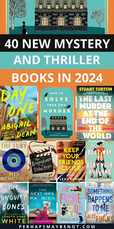 the cover of 40 new mystery and thrifter books in 2014, including an image of