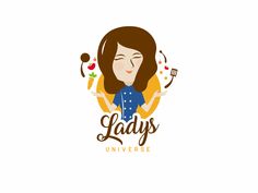 the lady's logo is shown with an image of a woman holding utensils