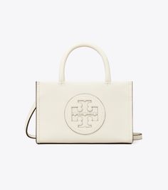 Mini Ella Bio Tote: Women's Designer Crossbody Bags | Tory Burch Ella Tote, Tory Burch Ella, Tory Burch Tote, Tory Burch Bag Totes, Eco Tote Bag, Designer Logo, Logo Emblem, Mini Tote Bag, Bag Cover