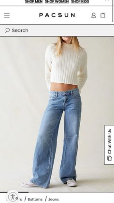 Pacsun Outfits, Low Rise Jeans Outfit, Low Rise Baggy Jeans, Baggy Jeans Outfit, Low Waisted Jeans, Jeans Pacsun, Pacsun Jeans, Low Rise Jeans, Low Waisted