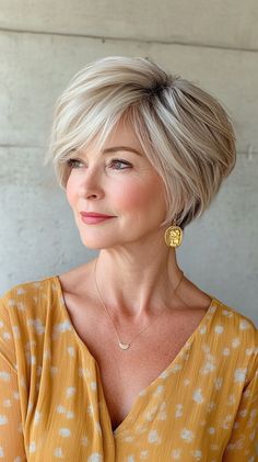 Short Hairstyles for Women Over 60 Asymmetrical Fringe, Hair Maintenance Tips