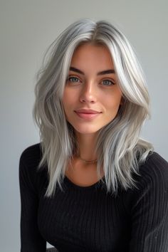 83+ Silver Hair Color Ideas for a Breathtaking Look! Silver Haired Beauties, Grey Blonde Hair, Grey White Hair, Silver Blonde Hair, White Hair Color, Black Cake, Ash Hair, Gorgeous Gray Hair