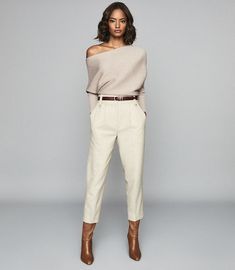 Mode Tips, White Pants, Knitwear Women