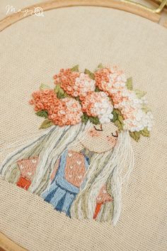 Embroidery Lessons, Digital Embroidery Patterns, Embroidery Wall Art, Handmade Embroidery Designs