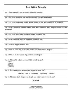 the goal setting worksheet for students to practice their writing skills and reading alouds