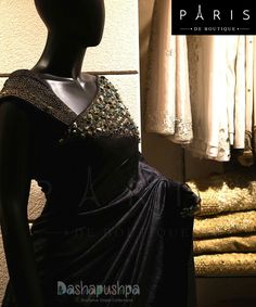 Black Sarees, Embroidery Sarees, Couples Engagement Photos, Black Saree, Embroidery Saree, Trendy Sarees, Work Sarees, Designer Saree