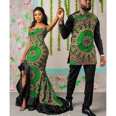 Ankara Couple Outfit, Prom Couples Outfits, Yellow Kaftan, Blue Kaftan, African Bridal Dress, Ankara Clothing, African Wedding Attire, Couple Matching Outfits