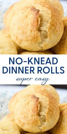 no knead dinner rolls are super easy to make