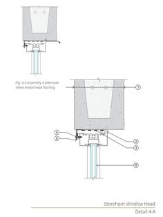 the front and back view of a window with measurements for different parts to be installed