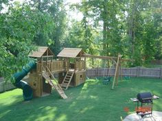 the backyard play set is being advertised on an iphone device, and it's not in