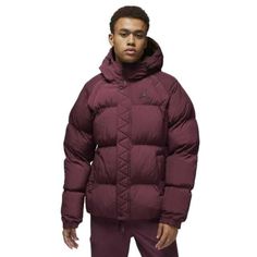 New With Tags Men's Xl Dq7348-680 Wine Colorway Nba Jacket, Quilted Jacket Men, Jordan Jackets, Puffer Jacket Men, Jordan Essentials, Nike Design, Mens Puffer Jacket, The Medium, New Nike Air